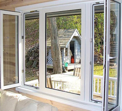 modern large aluminium flush casement windows